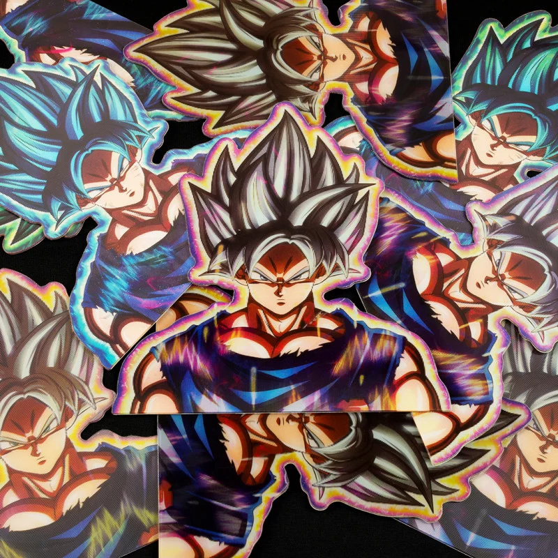 Adesivo Holográfico Goku Deus Super Saiyajin Blue